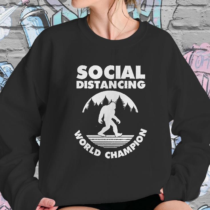 Social Distancing Bigfoot Sweatshirt Gifts for Her