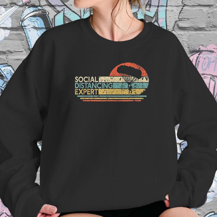 Social Distancing Expert Skydiving Vintage Sky Diver Gift Sweatshirt Gifts for Her