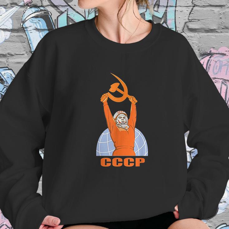 Soviet Propaganda Poster Ussr Communism Sweatshirt Gifts for Her