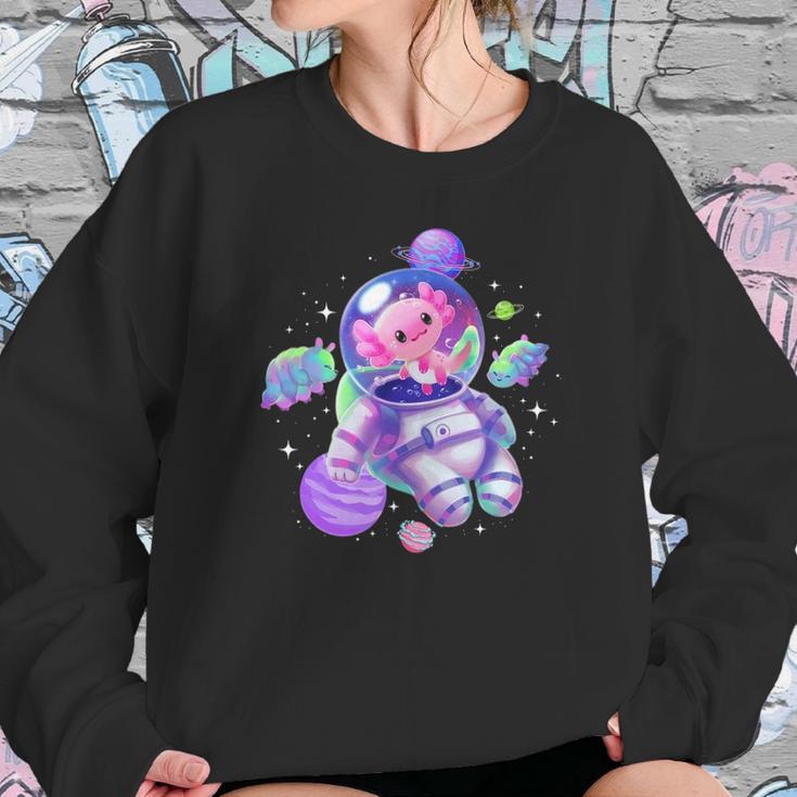 Space Axolotl Cute Kawaii Pastel Goth Funny Axolotl Lovers Sweatshirt Gifts for Her