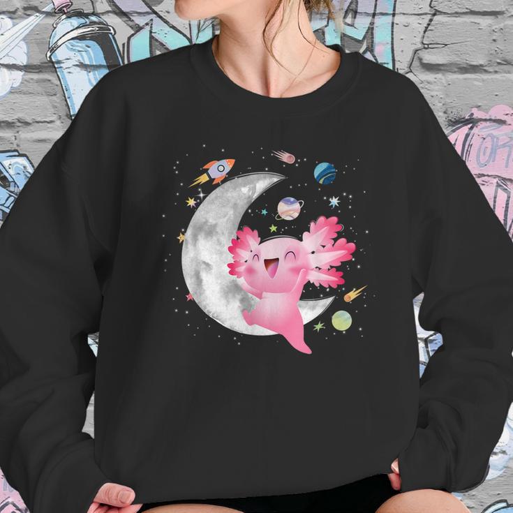 Space Axolotl Kawaii Pastel Goth Anime Comic For Girls Sweatshirt Gifts for Her