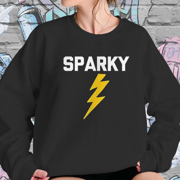 Sparky Funny Saying Electrician Sweatshirt Gifts for Her