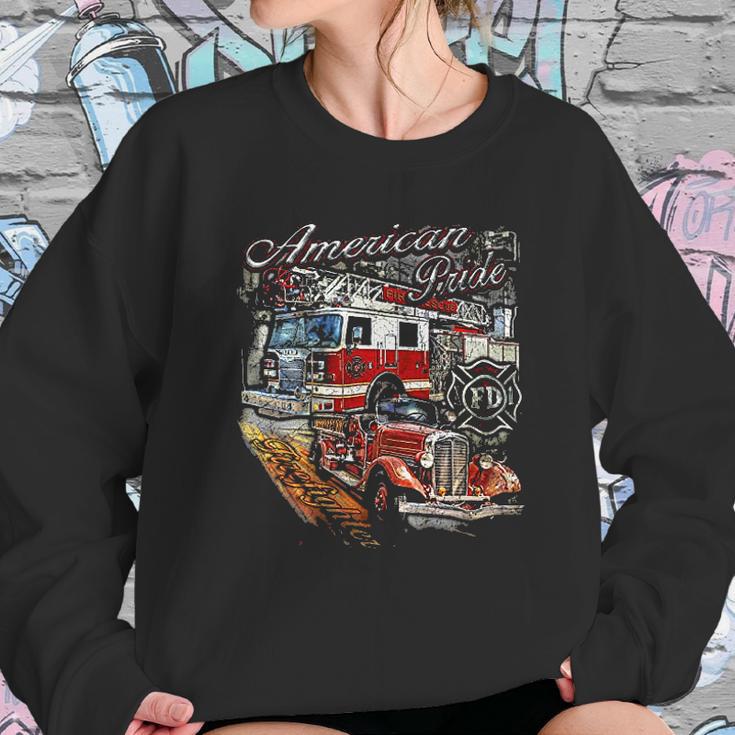 Spartan American Pride Firefighter Sweatshirt Gifts for Her