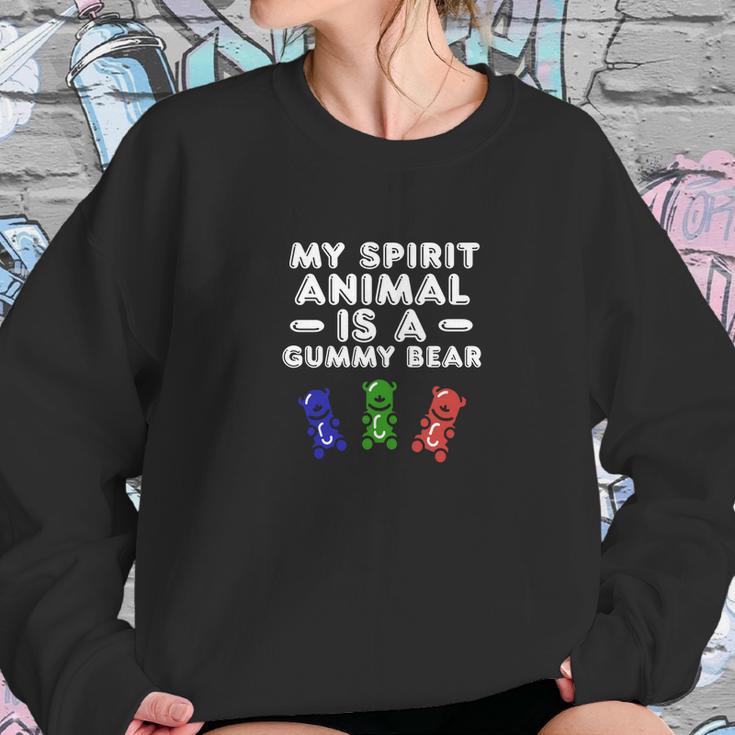 My Spirit Animal Is A Gummy Bear Fun Colorful CandyShirt Fbb Black Sweatshirt Gifts for Her