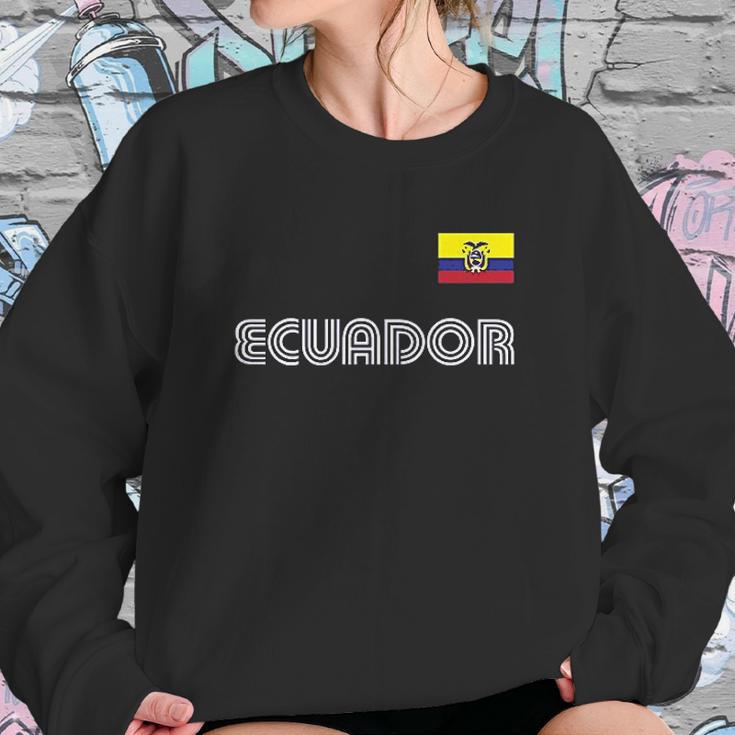 Spiritforged Apparel Ecuador Soccer Jersey Sweatshirt Gifts for Her