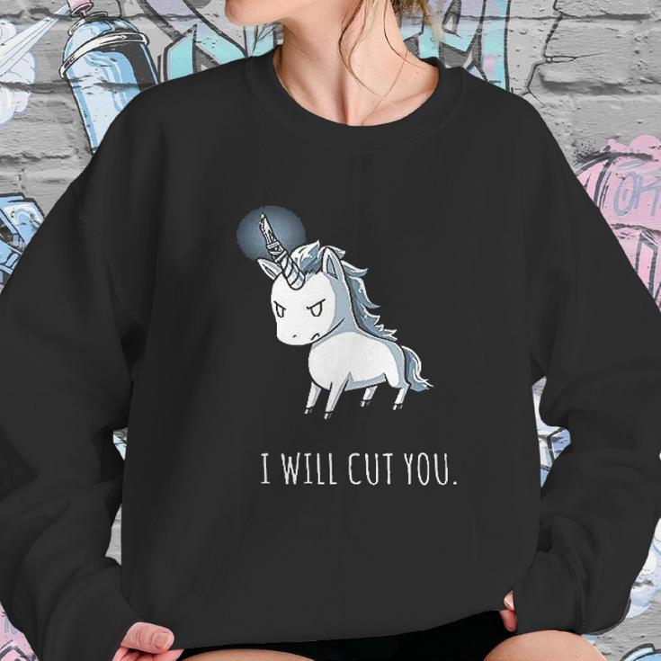 Stabby The Unicorn I Will Cut You Sweatshirt Gifts for Her