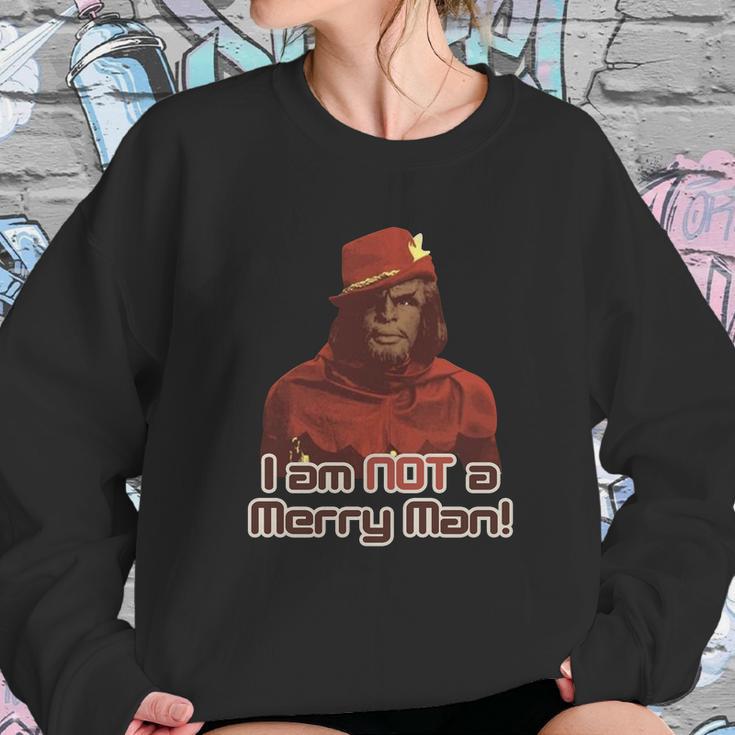 Star Trek Worf I Am Not A Merry Man Sweatshirt Gifts for Her