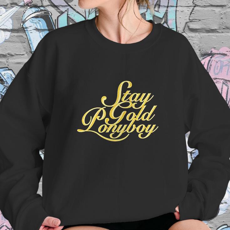 Stay Gold Ponyboy Graphic Sweatshirt Gifts for Her