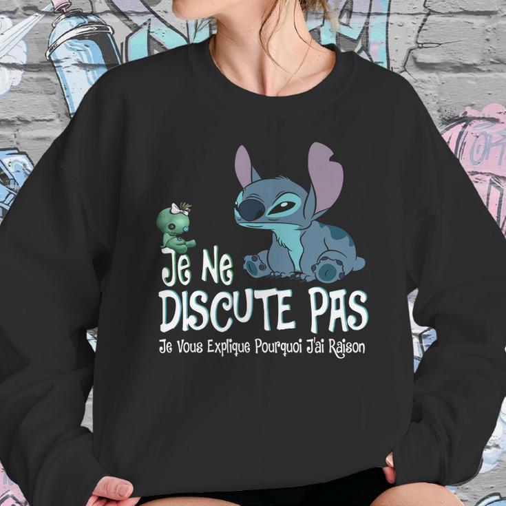 Stitch Je Ne Discute Pas Je Vous Explique Pourquoi Jai Raison Sweatshirt Gifts for Her