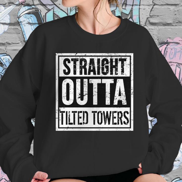 Straight Outta Tilted Towers Sweatshirt Gifts for Her