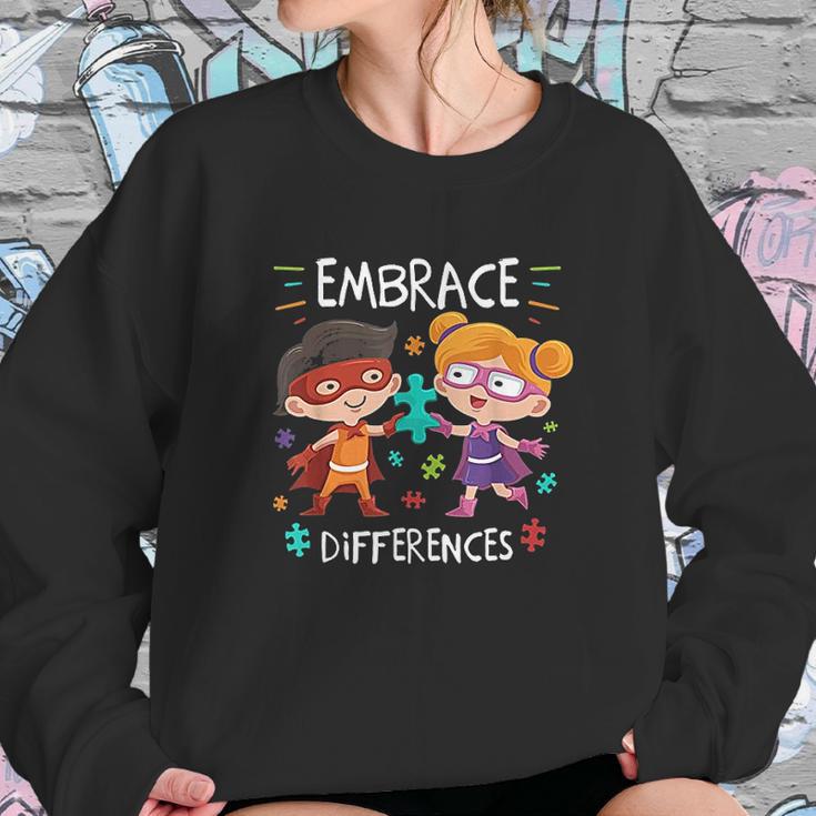 Superheroes Embrace Differences Gift Sweatshirt Gifts for Her