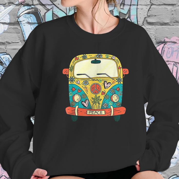 Surf Camping Bus Model Love Retro Peace Hippie Surfing 60S Sweatshirt Gifts for Her