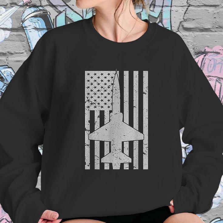 T38 Talon Patriotic Vintage Jet Trainer Pilot Sweatshirt Gifts for Her