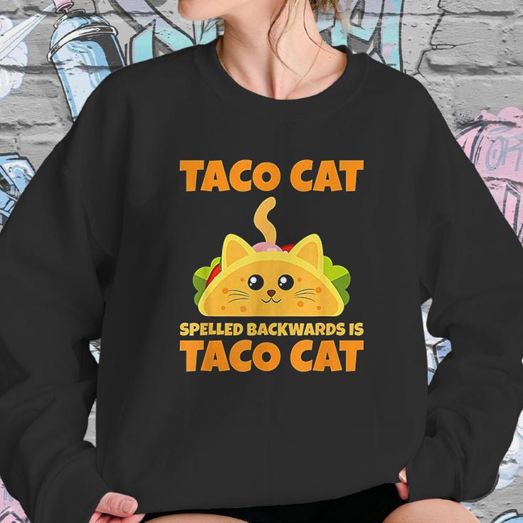 Tacocat Spelled Backwards Taco Cat Cinco De Mayo Gift Sweatshirt Gifts for Her