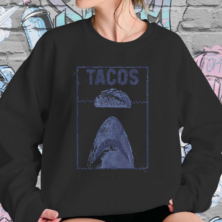 Tacos Shark Funny Jaws Cinco De Mayo Sweatshirt Gifts for Her