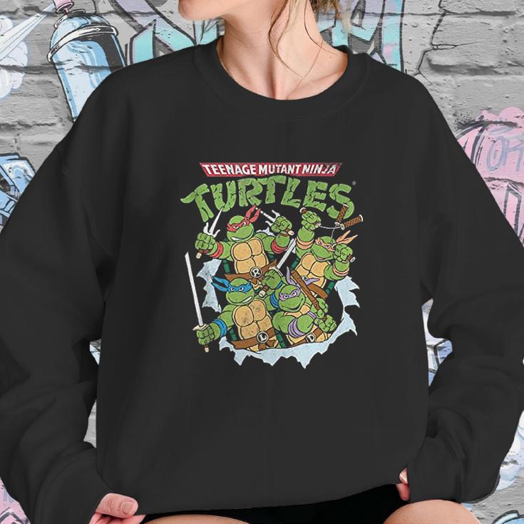 Teenage Mutant Ninja Turtles Break Through Sweatshirt Gifts for Her