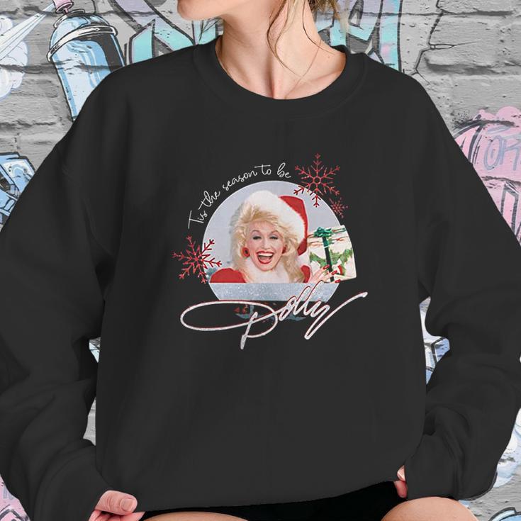 Tis The Season To Be Dolly Vintage Sweatshirt Gifts for Her