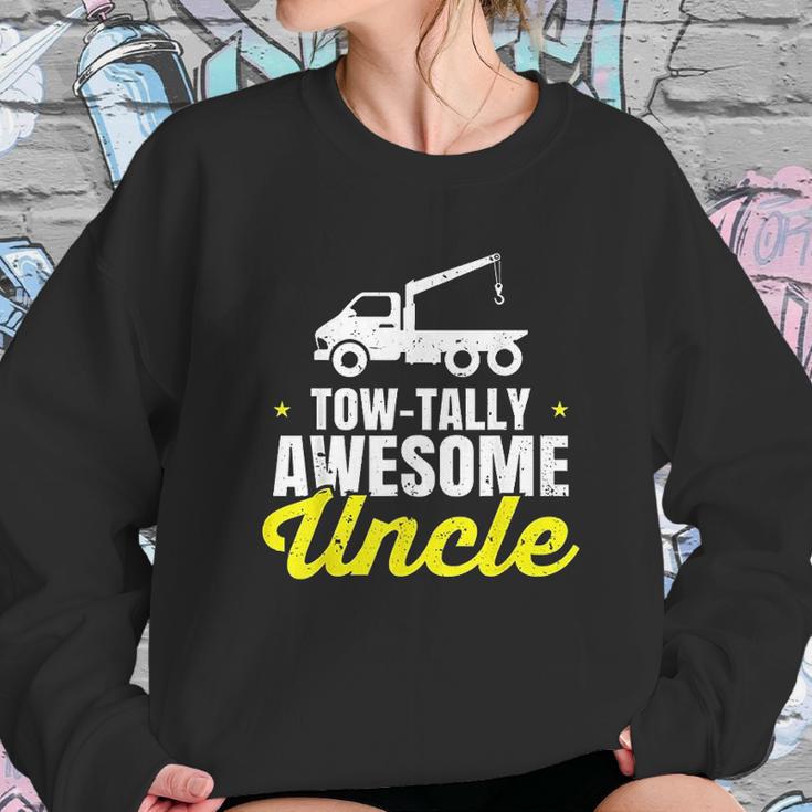 Tow Truck Driver Uncle Towing Car Pun Pickup Wrecker Gift Sweatshirt Gifts for Her