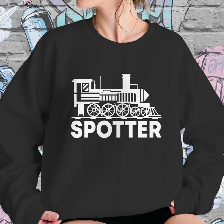 Trainspotter Design Trainspotting Locomotive Steam Engine Gift Graphic Design Printed Casual Daily Basic Sweatshirt Gifts for Her