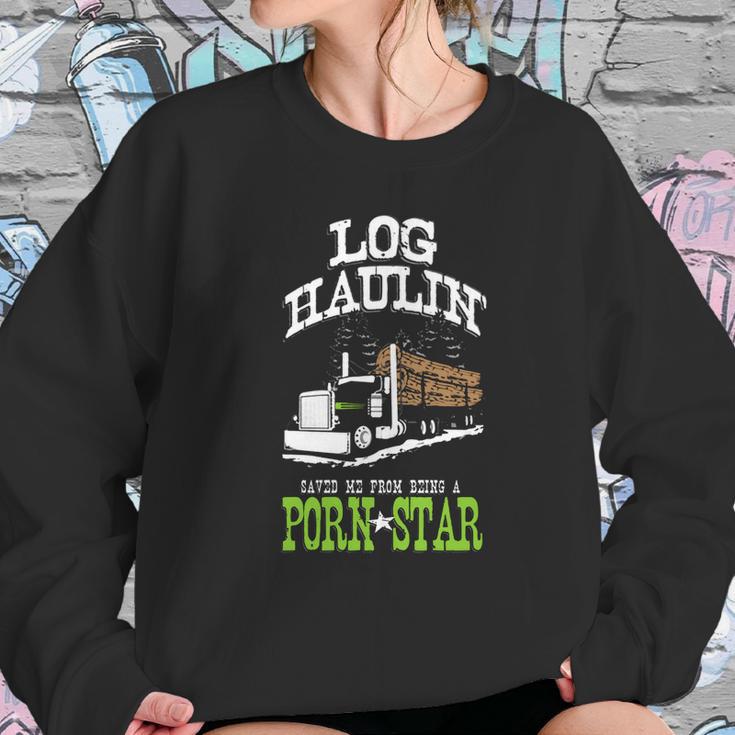 Truck Driver Log Hauler Porn Star Sweatshirt Gifts for Her