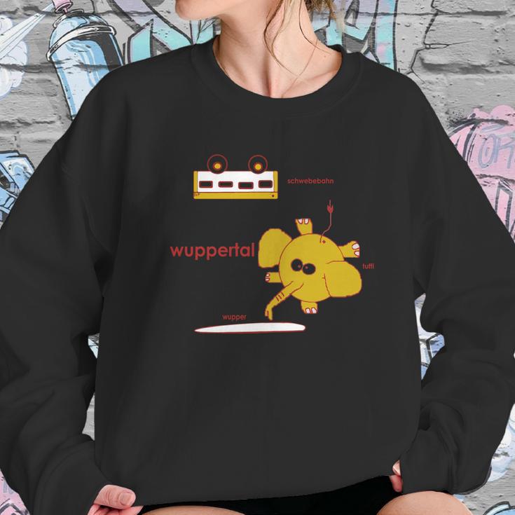 Tuffi Schwebebahn Wuppertal Germany Nrw Elephant Sweatshirt Gifts for Her