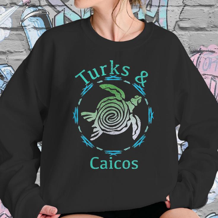 Turks & Caicos Vintage Tribal Turtle GiftSweatshirt Gifts for Her