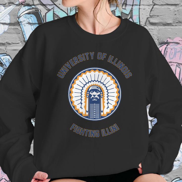 U Of I Fighting Illini Sweatshirt Gifts for Her