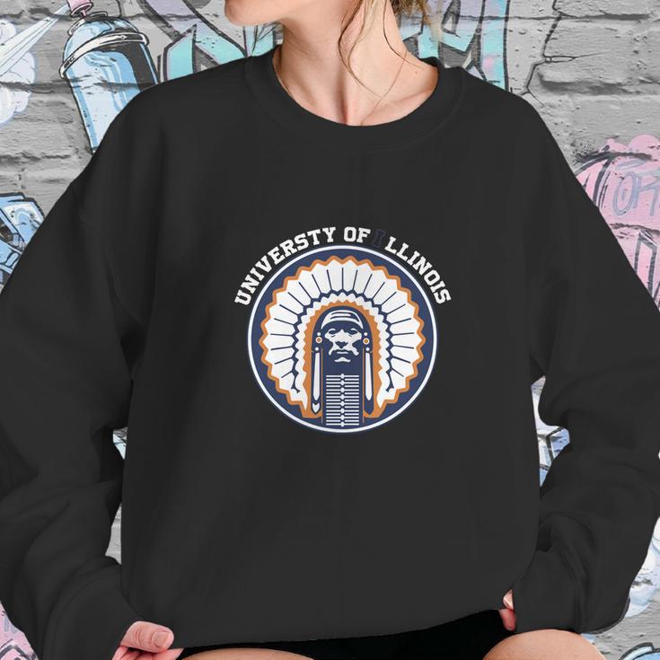 U Of I Illinois Chief Sweatshirt Gifts for Her