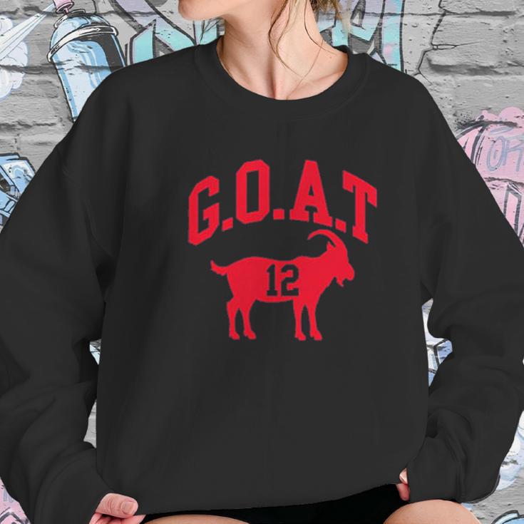 Ugp Campus Apparel Goat Greatest Of All Time New England Football Sweatshirt Gifts for Her