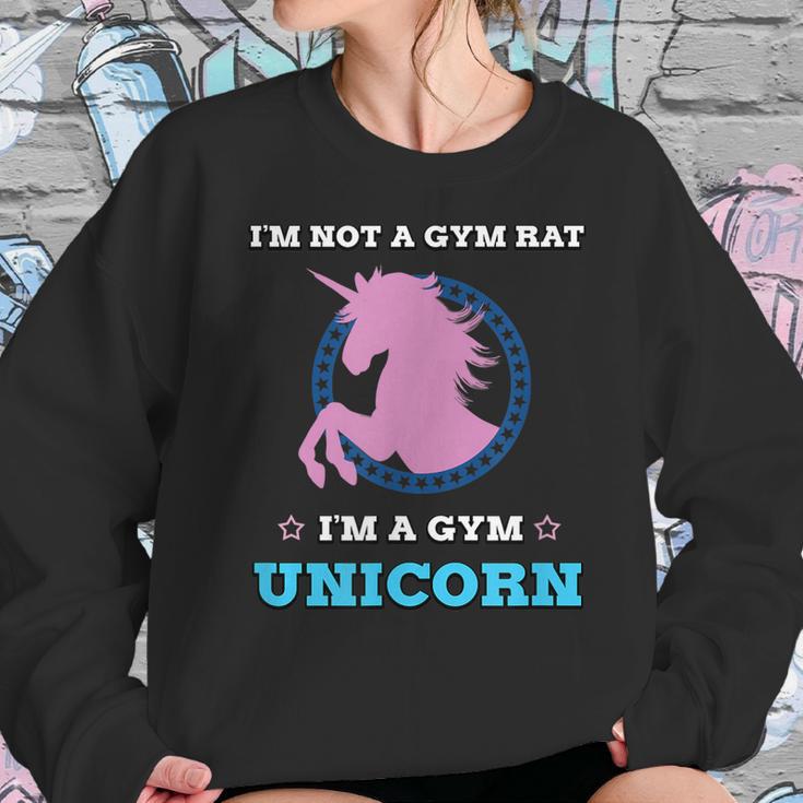 Unicorn Gym Workout Fun Fitness By Zany Brainy Sweatshirt Gifts for Her