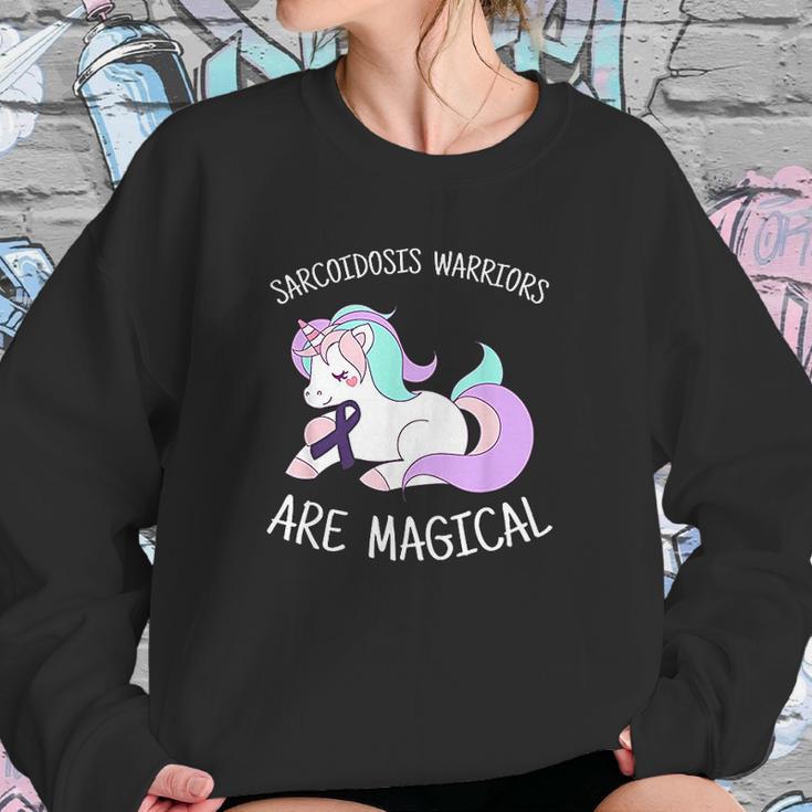 Unicorn Sarcoidosis Awareness Gift Sarcoidosis Warrior Sweatshirt Gifts for Her