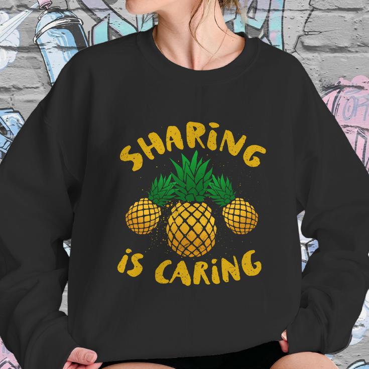 Upside Down Pineapple Cute Gift Sharing Swinger Gift Sweatshirt Gifts for Her