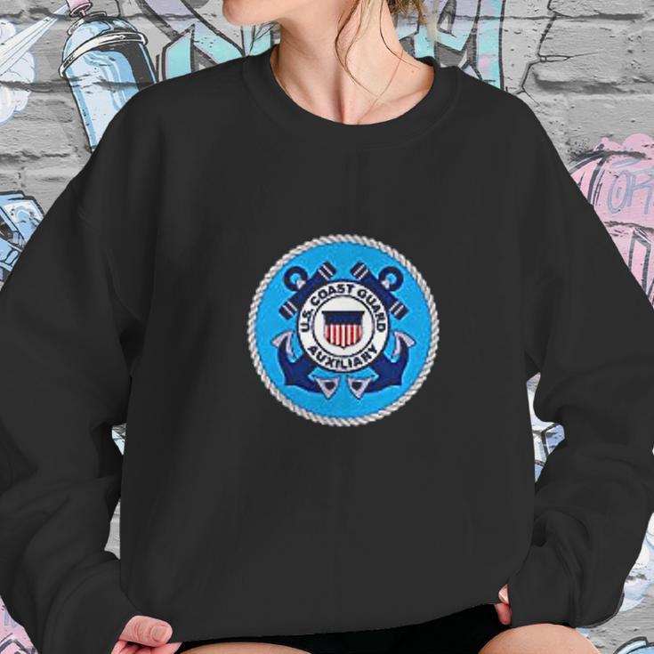 Us Coast Guard Auxiliary Homeland Security Patch Sweatshirt Gifts for Her