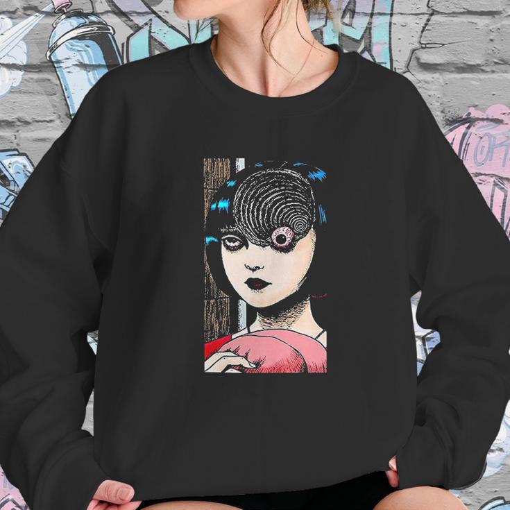 Uzumaki Junji Ito Japanese Horror Manga Sweatshirt Gifts for Her