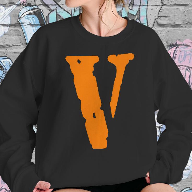 V As Vlone Orange T-Shirt Sweatshirt Gifts for Her