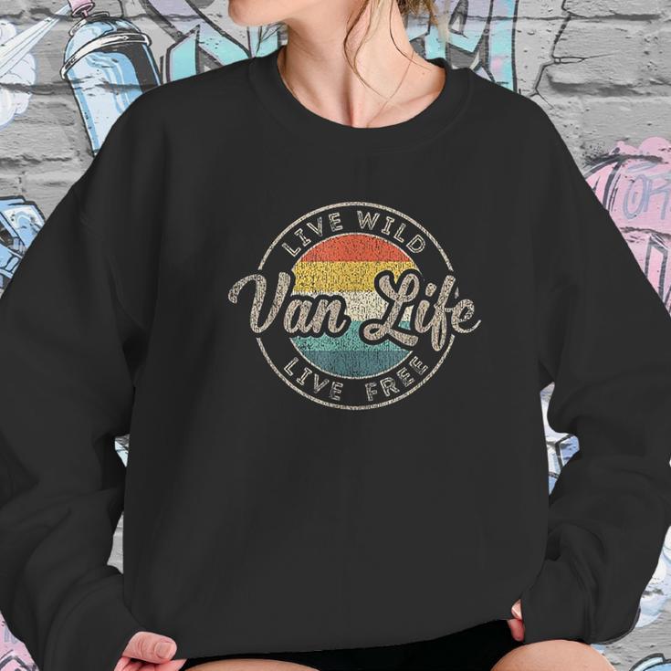 Van Life Clothing Retro Vintage Van Dwellers Vanlife Nomad Sweatshirt Gifts for Her