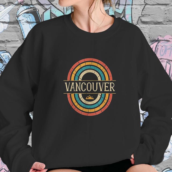 Vancouver British Columbia Canada Vintage Retro 80S Bc Sweatshirt Gifts for Her