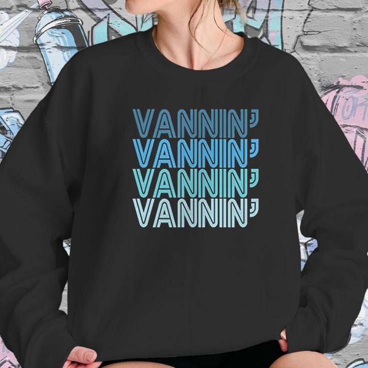 Vannin Retro Blue Vanner Sweatshirt Gifts for Her