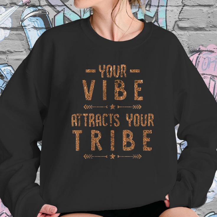 Your Vibe Attracts Your Tribe Bronze Foil Sweatshirt Gifts for Her