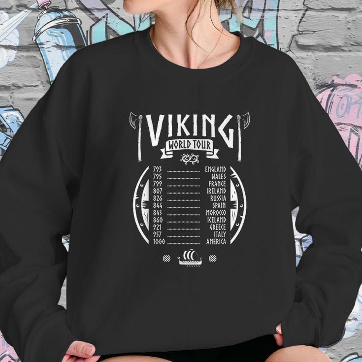 Viking World Tour Dates Odin Norse Viking Mythology Gift Sweatshirt Gifts for Her