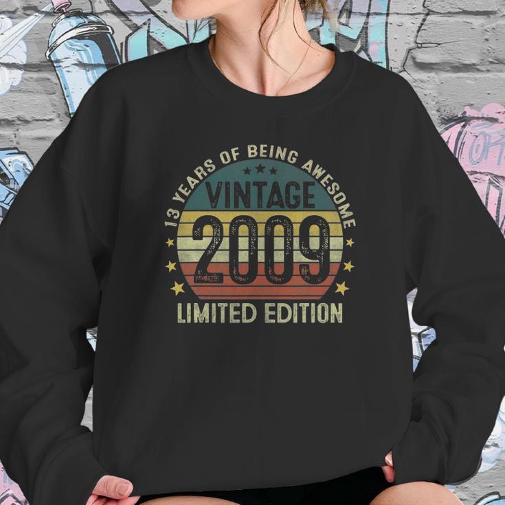 Vintage 2009 Limited Edition 13Th Birthday 13 Years Old Gifts Sweatshirt Gifts for Her