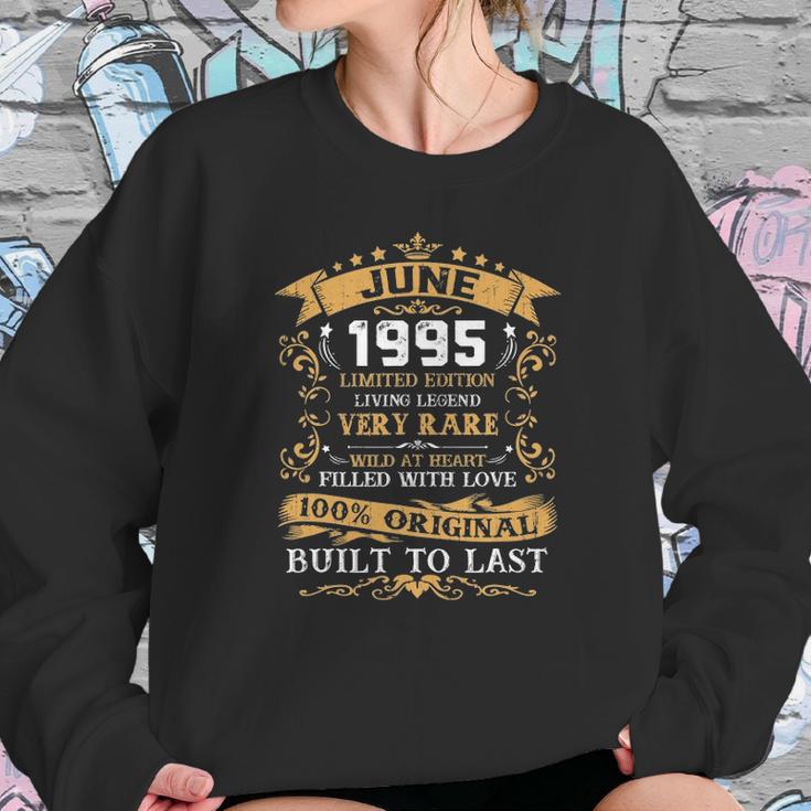 Vintage 26Th Birthday June 1995 26 Years Old Sweatshirt Gifts for Her