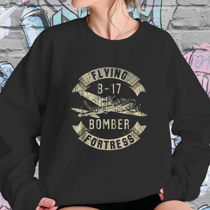 Vintage B17 Bomber Ww2 Plane Aviation Airplane Grunge Sweatshirt Gifts for Her