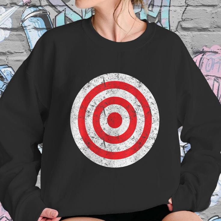 Vintage Bullseye Target Bulls Eye Funny Joke Sweatshirt Gifts for Her