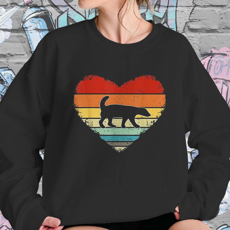 Vintage Heart Honey Badger Sweatshirt Gifts for Her