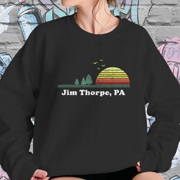 Vintage Jim Thorpe Pennsylvania Home Souvenir Print Sweatshirt Gifts for Her