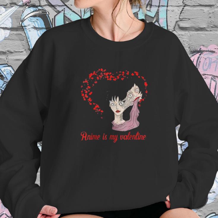 Vintage Junji Ito Gifts Anime Is My Valentine Tomie Manga Sweatshirt Gifts for Her