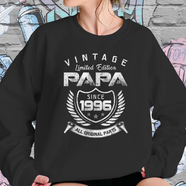 Vintage Limited Edition Papa Since 1996 All Original Parts Sweatshirt Gifts for Her