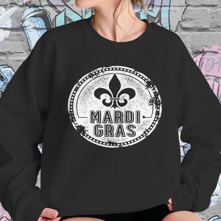 Vintage Mardi Gras New Orleans Logo Sweatshirt Gifts for Her