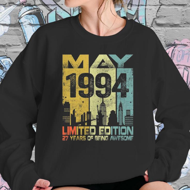 Vintage May 1994 Funny 27Th Birthday 27 Years Old Gift Sweatshirt Gifts for Her